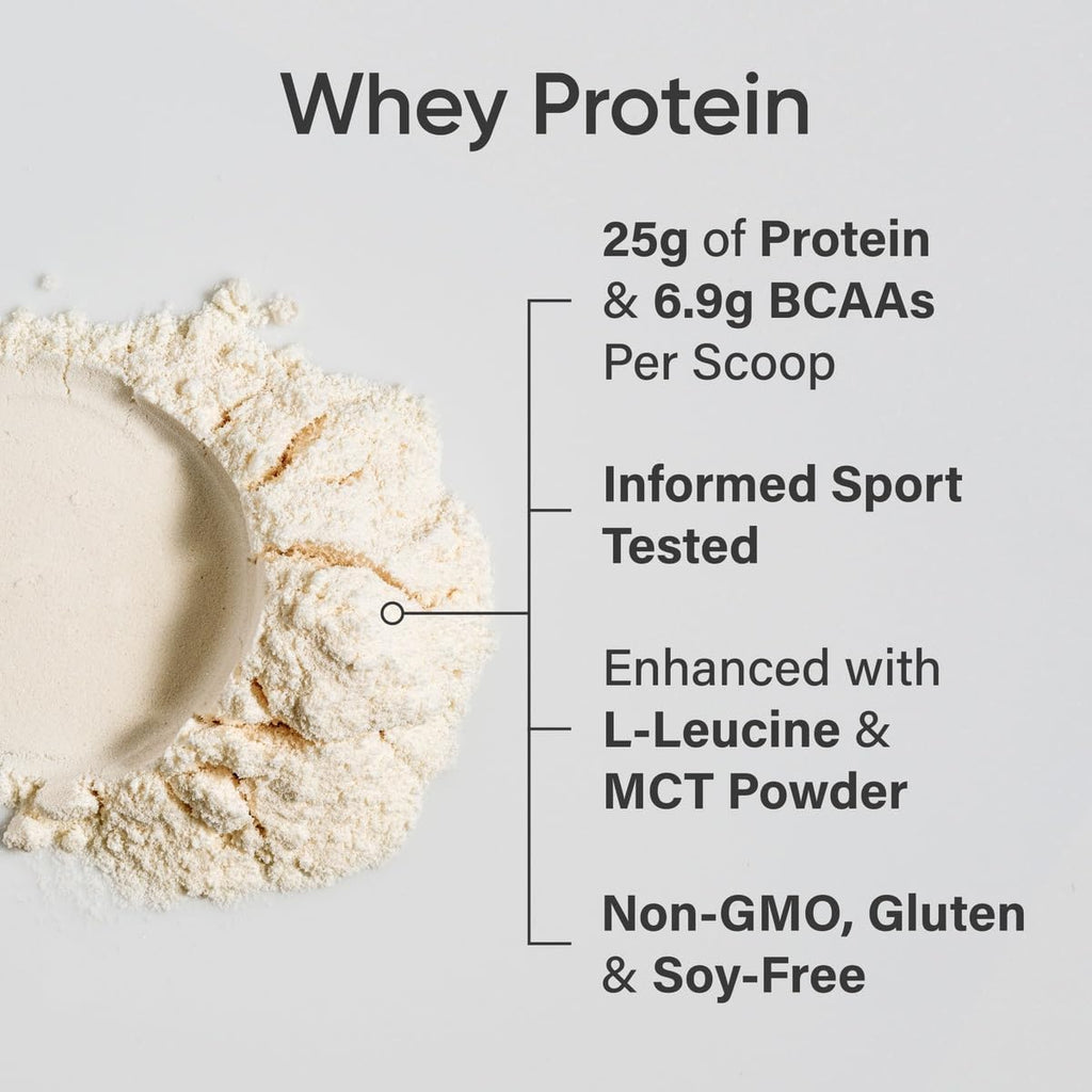 Sports Research Whey Protein Isolate - Sports Nutrition Protein Powder 25g per Serving - 2.1lb Bag Whey Protein - Vanilla Flavor - Bulk Protein Powder, 26 Servings