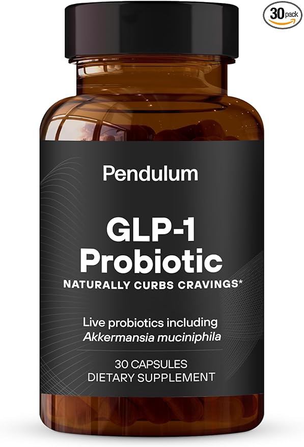 Pendulum GLP-1 Probiotic – Supports Appetite Control and Reduced Cravings, Naturally | Improves Regularity & Gut Health with Akkermansia & Other Strains (30 Capsules)