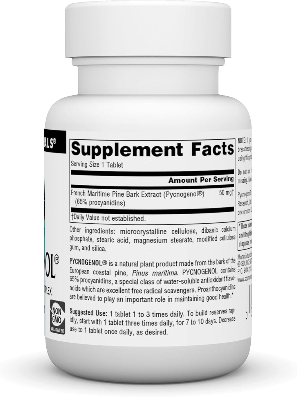 Source Naturals Pycnogenol 50 mg Proanthocyanidin Complex - 30 Tablets