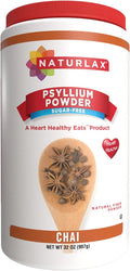 Sugar-Free Psyllium Husk Fiber Powder, Chai Flavored 32 oz