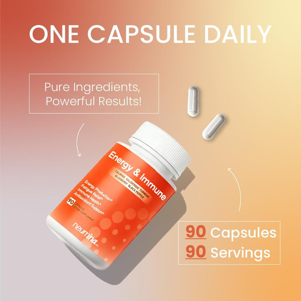Women's Energy & Immune Complex | Energy Production, Fatigue Relief, Immune Health, Antioxidant Support | Vegan, Non-GMO, Made in USA, 90 Servings
