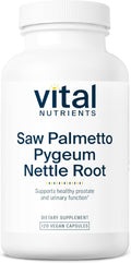Vital Nutrients Saw Palmetto with Pygeum & Nettle Root - Vegan Saw Palmetto for Men Supports Healthy Prostate Function* - Gluten, Dairy, Soy Free - 120 Capsules