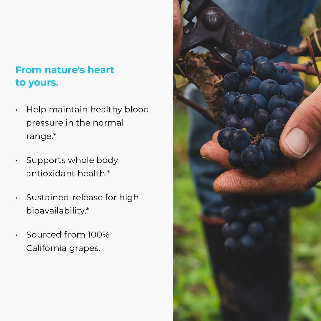 MegaNatural BP, Grape Seed Extract Supplements with Sustained-release California Grape Seed Extract Herbal Supplements for Optimized Absorption & Supports Energy, 150 mg, 60 Tablets