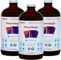 LIQUIDHEALTH Neurologic Focus Supplement - Brain Booster Nootropic Supplement for Cognitive Function, Memory & Focus with Ginkgo Biloba, Choline, L-Theanine & Phosphatidylserine - USA Made (3 Pack)