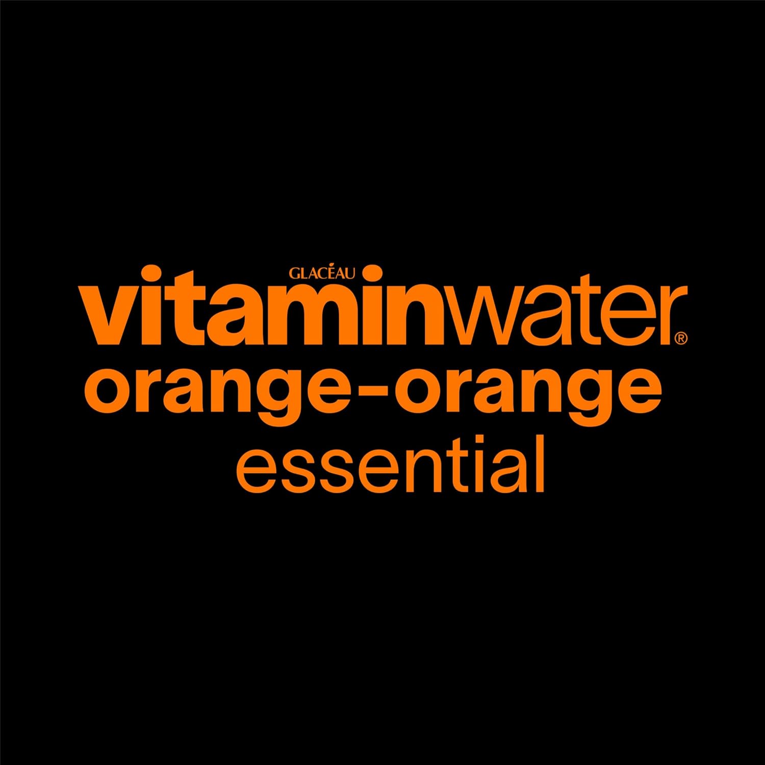 vitaminwater Essential Orange-Orange, Flavored Water Beverage, 20 fl oz Bottles, 12 Pack