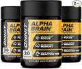 ONNIT Alpha Brain Nootropic Capsules for Men & Women, IGEN Non-GMO Tested Memory, Focus & Mental Clarity, with L-Theanine and Vitamin B6, 30 Count Each, Pack of 3 (90 Capsules)