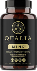 Qualia Mind | The Ultimate Blend for Brain Health* | Doctor-Formulated Nootropic to Fuel Focus & Concentration* | Supports Long Term Brain Health| Maintain Drive & Productivity