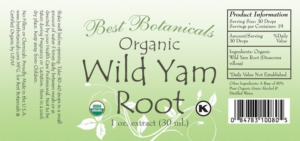 Best Botanicals Wild Yam Root Extract 1 oz.