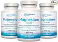 Magnesium 400mg [High Potency] Supplement – Magnesium Oxide for Immune Support, Muscle Recovery, Leg Cramps, Relaxation - 3 Pack | Total 360 Count