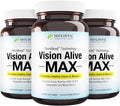 Vision Alive Max with 8 Natural Ingredients Lutemax® 2020, Bilberries, Blueberries, c3g from Black Currant, Maqui Berry, Saffron, and Astaxanthin (30 Count (Pack of 3))