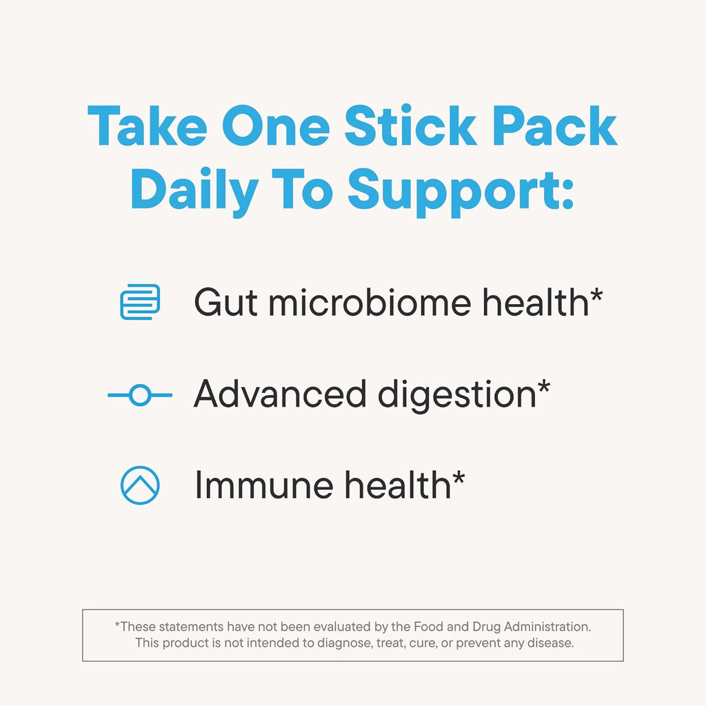 Nouri Daily StayWell Digestive & Immunity Drink Mix | Gut Health, Digestion & Bloating Relief | Probiotics, Prebiotics, Colostrum, L-Glutamine, Magnesium, Zinc, Vitamins | 30 Stick Packs