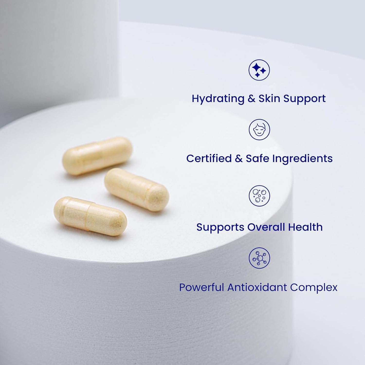 Relumins L-Glutathione Complex 1650mg - Antioxidant Support with Alpha Lipoic Acid, NAC, L-Methionine, Vitamin E - Halal & cGMP Certified, Skin Health Supplement - 90 Vegetarian Capsules x 5 Bottles