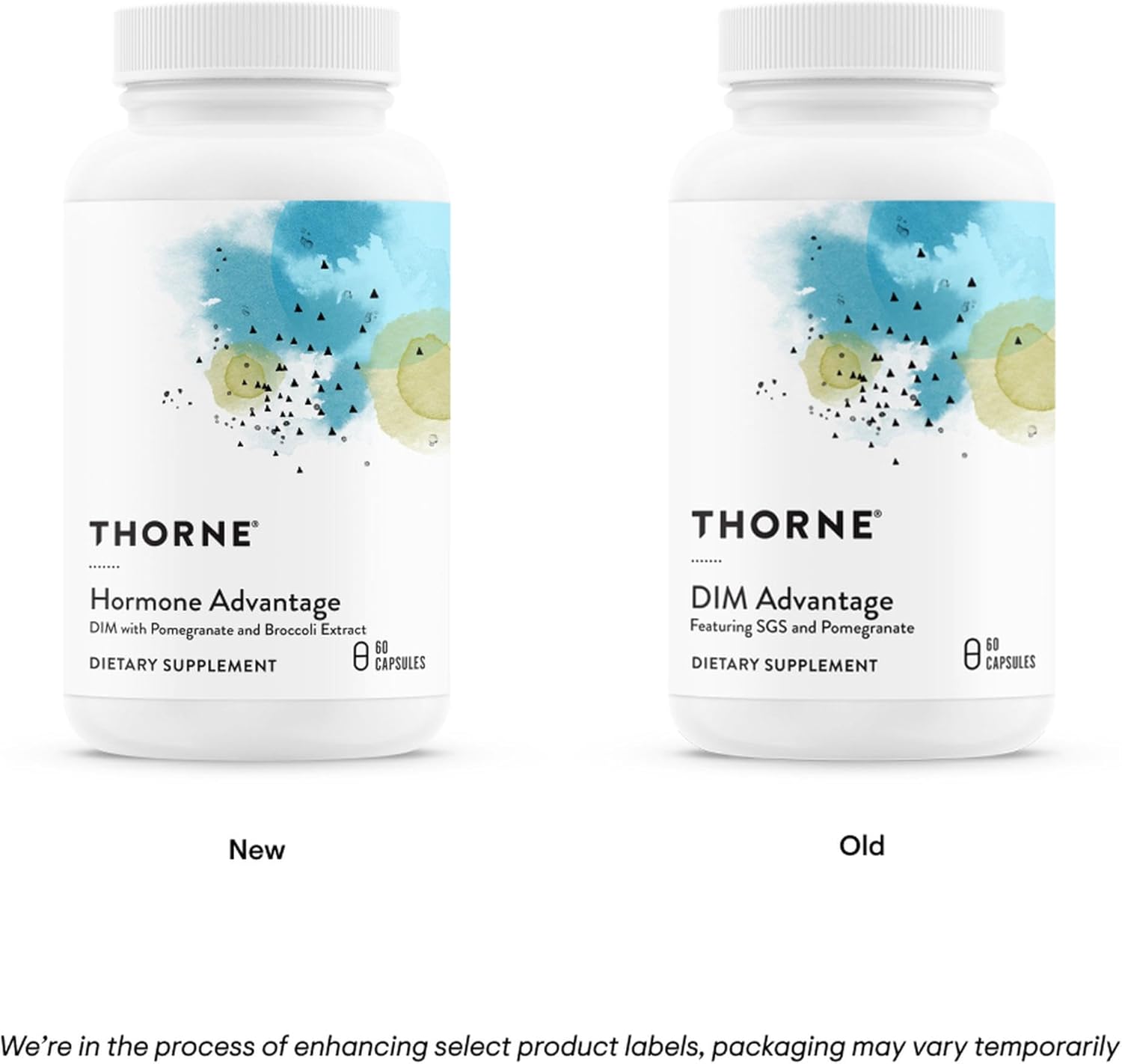 THORNE - Hormone Advantage - (Formerly DIM Advantage) Estrogen Support & Hormone Balance for Men & Women* - Featuring DIM and Pomegranate Extract - 60 Capsules