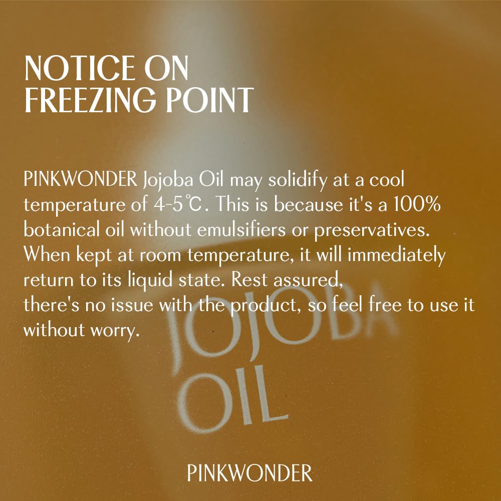 PINKWONDER USDA Organic Jojoba Oil (0.33oz, Jojoba oil)