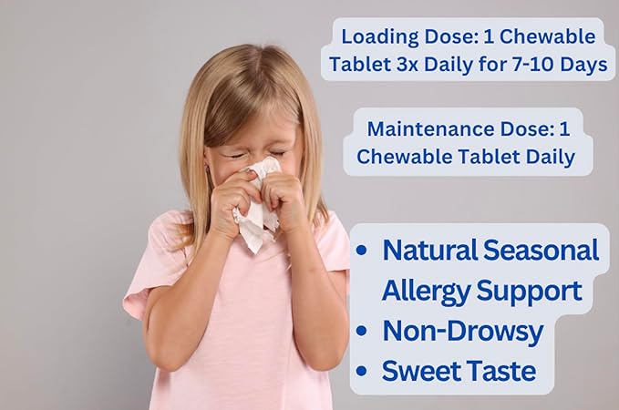 Hist Assist Jr – Kids Chewable Seasonal Support with Quercetin, NAC, Bromelain & Vitamin C | Tasty Berry Flavor | Non-GMO, Gluten Free | 60 Chewable Tablets