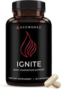 Ignite - Thermogenic Fat Burner & Nootropic - Weight Management, Craving Control, Metabolism Support - Focus & Energy Support - BioPerine® for Enhanced Absorption (60 Capsules)