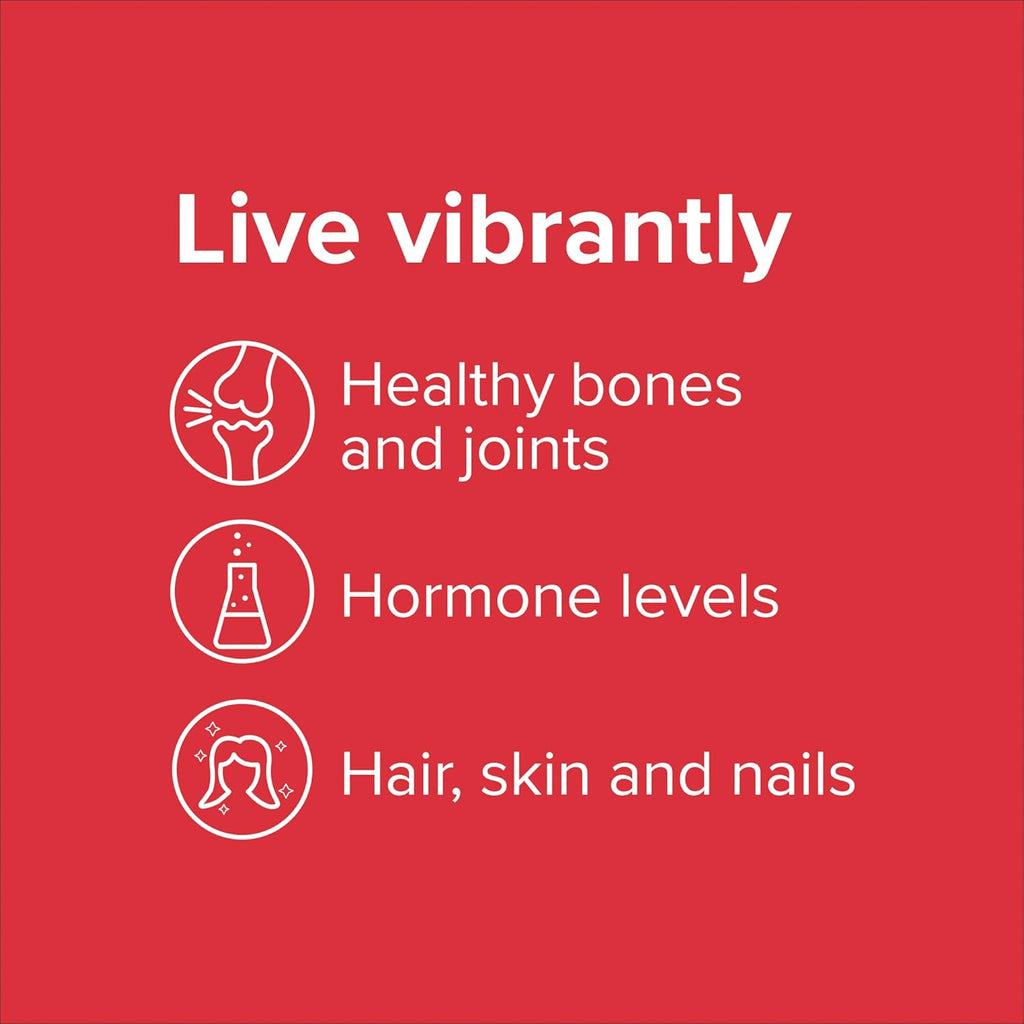 Vibrant Health, Boron, Vegetarian Support for Joint and Bone Health, 60 Capsules