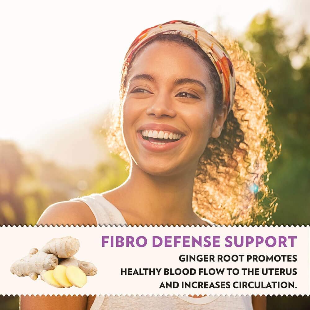 Crystal Star Fibro Defense, 60 Capsules, Black Cohosh, Breast & Uterine Health Between Periods, Gluten Free, Non-GMO