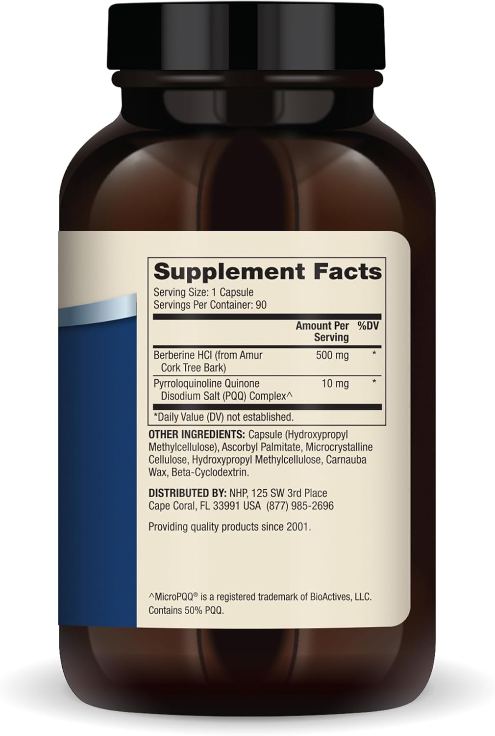 Dr. Mercola Berberine and MircoPQQ Advanced - Offers Metabolic, Mitochondrial, Brain & Immune Support - GMO-Free, Gluten-Free & Soy-Free - 90 Capsules (90 Servings)