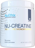 Nu-Creatine Pure Monohydrate to Support Muscle Growth & Recovery - Supports Cognitive Function - Maximize Your Performance and Workout - 5g per Serving - 50 Servings
