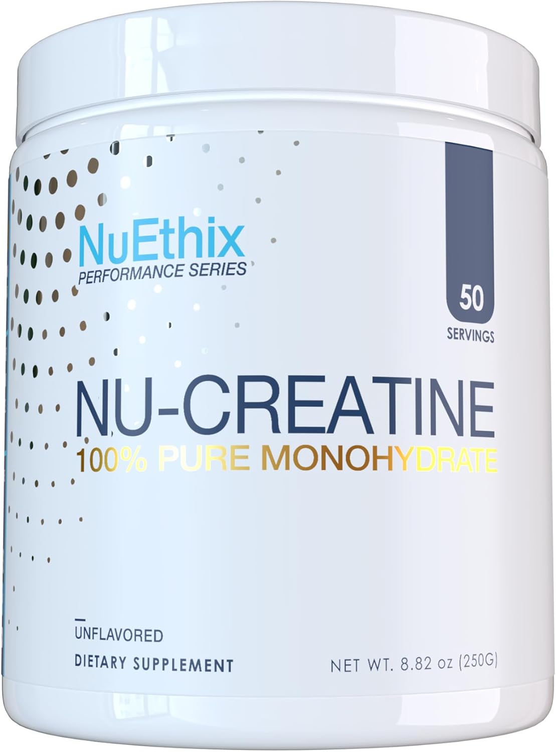 Nu-Creatine Pure Monohydrate to Support Muscle Growth & Recovery - Supports Cognitive Function - Maximize Your Performance and Workout - 5g per Serving - 50 Servings