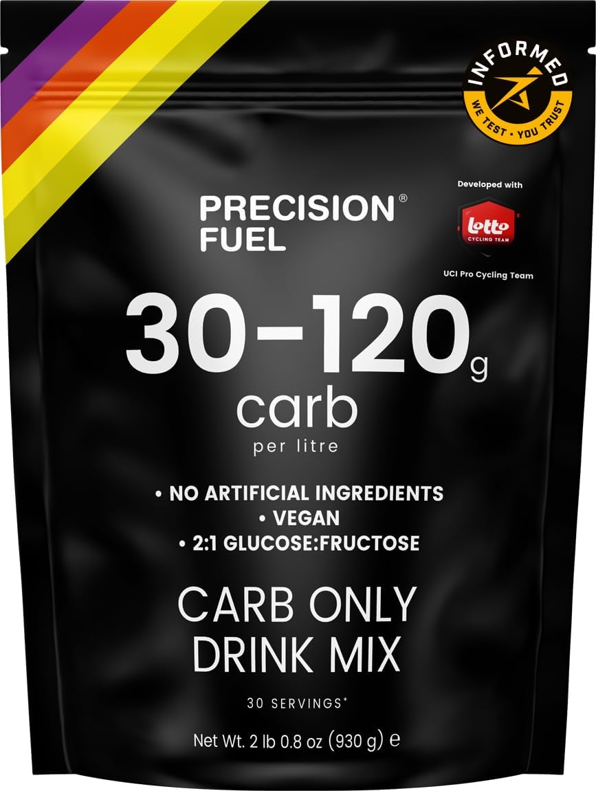 Precision Fuel PF Carb Only Drink Mix - High Carbohydrate Powder for Energy, Vegan, 120g Carbs per Litre - Mild Citrus Flavor (1-Pack)