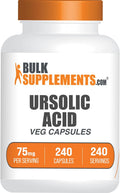 BulkSupplements.com Ursolic Acid Capsules - Ursolic Acid Supplement, Sourced from Rosemary Leaf Extract - Vegan, 1 Capsule per Serving (75mg), 240 Count (Pack of 1)