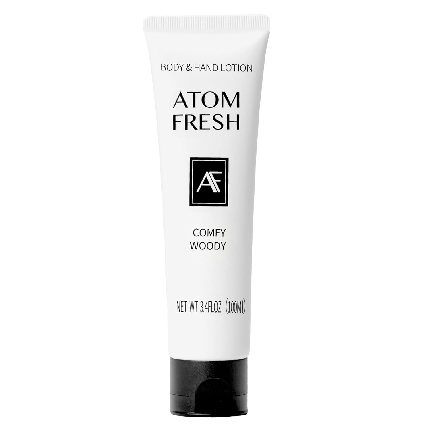 Atom Fresh Hand Cream for Women, Comfy Woody | Hydrates & Strengthens Skin Barrier | Soothes Dry, Sensitive Hands | With Ceramides & Niacinamide, Vegan (3.4 fl oz)