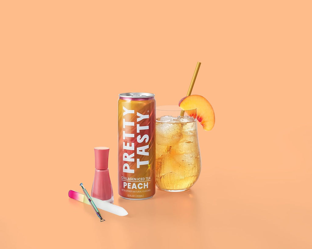 Pretty Tasty Radiance Collagen Tea - Beauty and Wellness - 10g Collagen Peptides Mix - (12 Pack) Variety