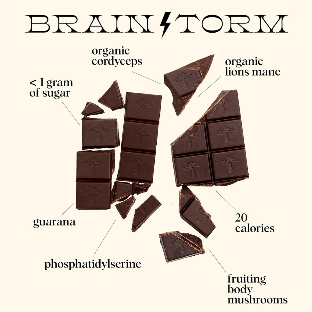 Alice Mushrooms Nightcap + Brainstorm + Happy Ending Threesome | Functional Mushroom Chocolates | Supports Brain Performance | Nightcap Supports Deep Sleep | Happy Ending for Enjoyment