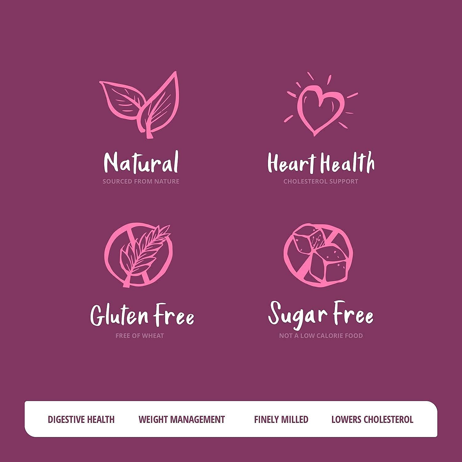 Sugar-Free Psyllium Husk Fiber Powder, Berry Flavored 32 oz