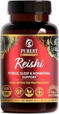 Reishi Mushroom Extract Tablets - 30g Monthly Supply - Dual-Extraction Fruiting Body - 35%+ Beta-glucans + Active Compounds - Pure Hardwood Log Grown - No Fillers or Additives