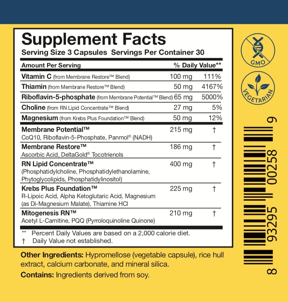 Researched Nutritionals Mens & Womens Vitamins for Energy Support - Optimized Energy Duo - Adrenal Support & Mitochondrial Supplements to Promote Optimal Cellular Energy - ATP 360 & Energy Multi-Plex