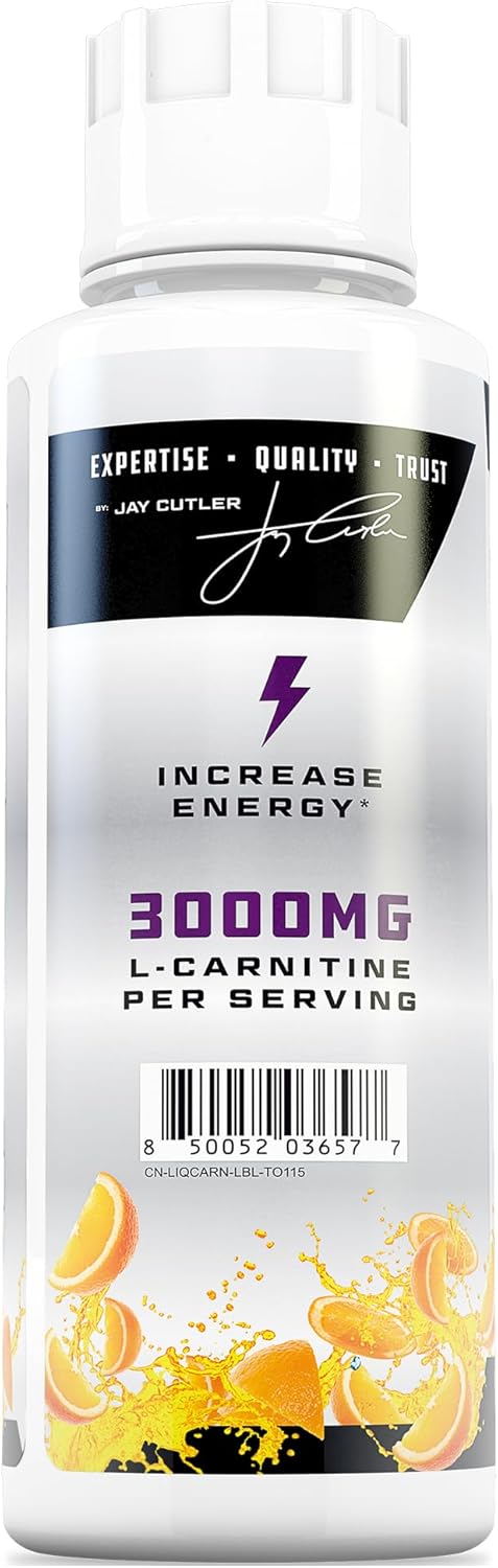 Cutler Nutrition Liquid L-Carnitine Supplement with Acetyl L-Carnitine & L-Carnitine Tartrate Forms - Pre Workout Formula for Optimal Absorption, Energy & Muscle Support, Buzz'in Orange Flavor