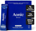 AONIC Build 3-in-1 Creatine, HMBPro™ & Beetroot Formula | Vegan, Non-GMO Pre/Post-Workout Drink Mix – Unflavored (30 Sticks)