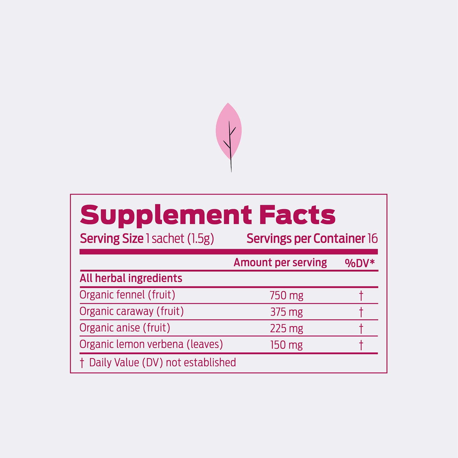 HELPS TEAS | Helps Nursing Mother Tea | Organic herbal blend of fennel, caraway, anise and lemon verbena that will help you during your breastfeeding period | 16 Tea Bags |