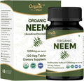 Neem 120 Tablets | Azadirachta Indica (Neem) | USDA Organic Certified | Healthy Skin and Detox* | Dietary Supplement - 120tab