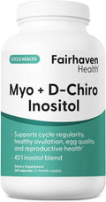 Fairhaven Health Myo-Inositol and D-Chiro Inositol Supplement for Women | 40:1 Ratio | Female Fertility Supplement for Women and Hormone Balance* | Vegan | 240 Myo & D-Chiro Inositol Capsules