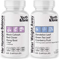 Youth & Tonic Water Retention Pills for Women and Hormone Balance Capsules for Swelling & Loss of Water and to Maintain Healthy Female Hormonal Level | 30 + 60 Capsules