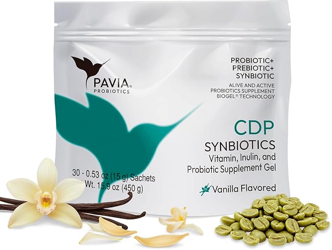 Pavia | Probiotics for Digestive Health | Fresh probiotics for Women, Men & Kids | Gel | Flavor Variatoins (30 Sachets, CDP)