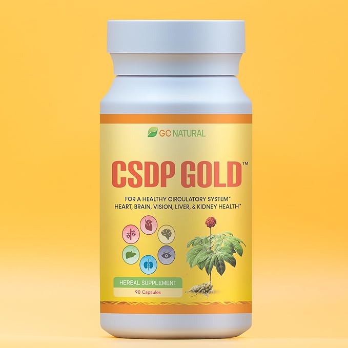 CSDP Gold Ginseng Herbal Supplement, Supports Circulatory System