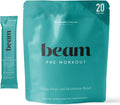 Beam Pre Workout Powder for Energy, Focus & Endurance – Natural Caffeine from PurCaf, Cognizin, Electrolytes, L-Citrulline, Beta-Alanine, L-Theanine – No Crash, Jitter-Free, 20 Serving Sticks