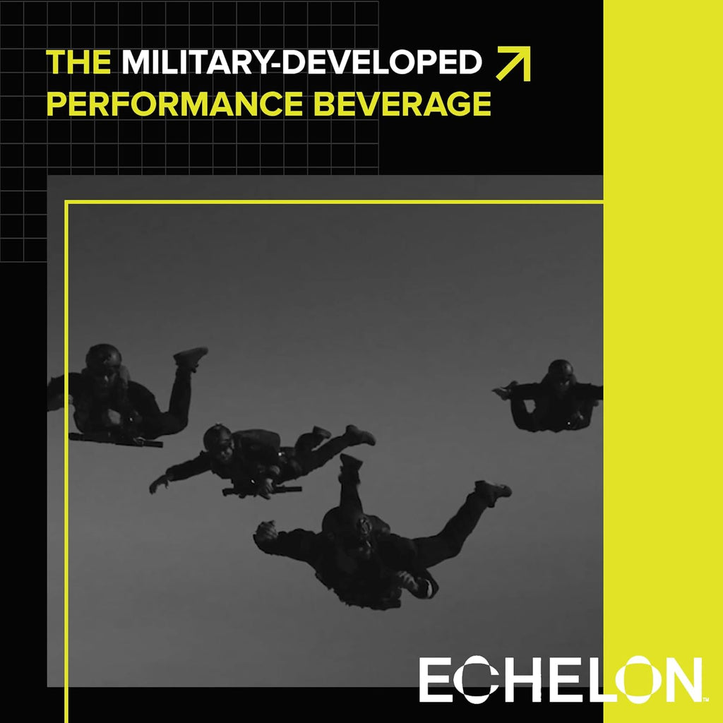 Echelon Pre-Workout Energy Drink | Yuzu Cayenne | 12 Pack | Sustained Energy, Focus and Endurance Dietary Supplement | 300mg of Caffeine | Beta-Alanine, L-Theanine & Fiber | Vegan