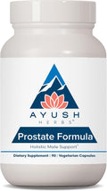 Ayush Herbs Prostate Formula - Prostate Health Supplement for Men, Saw Palmetto, Zinc, & DIM, Traditional Herbal Blend, Holistic Male Prostate Support - 90 Vegetarian Capsules