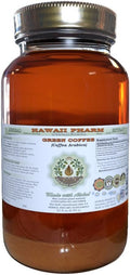 Green Coffee Alcohol-Free Liquid Extract, Green Coffee (Coffea Arabica) Dried Bean Glycerite Hawaii Pharm Natural Herbal Supplement 32 oz Unfiltered