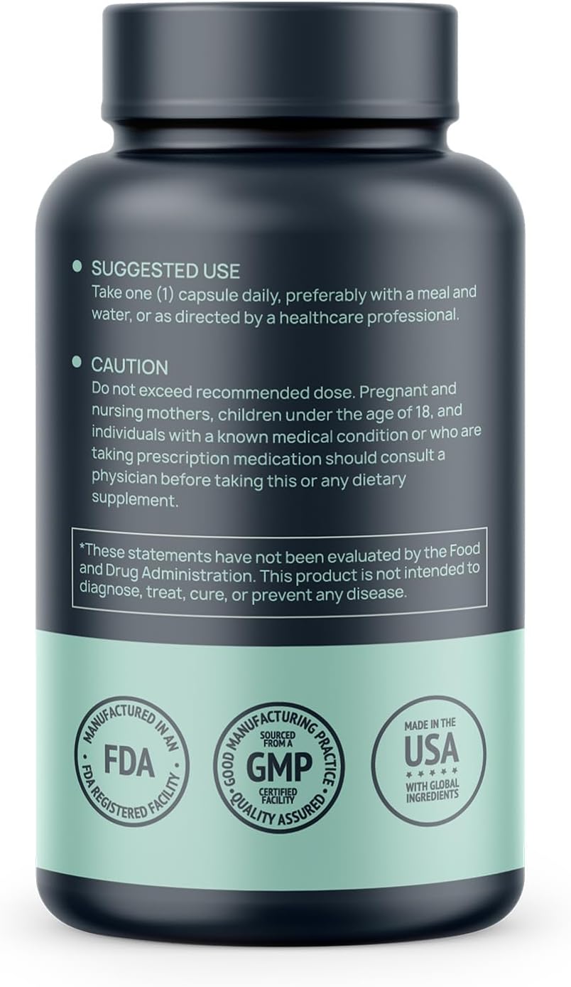 Potent Trans-Pterostilbene - 200mg, 120 Vegan Capsules - Antioxidant Supplement - Gluten, Soy & Dairy Free