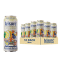 Leisure Hydration - Half and Half with Ggiata Delicatessen [Electrolyte Refresher - 16oz Cans, 12pk] - Half Lemonade Half Black Tea Hydration Drink, Packed w/ Magnesium & Ashwagandha For Mood & Stress Support