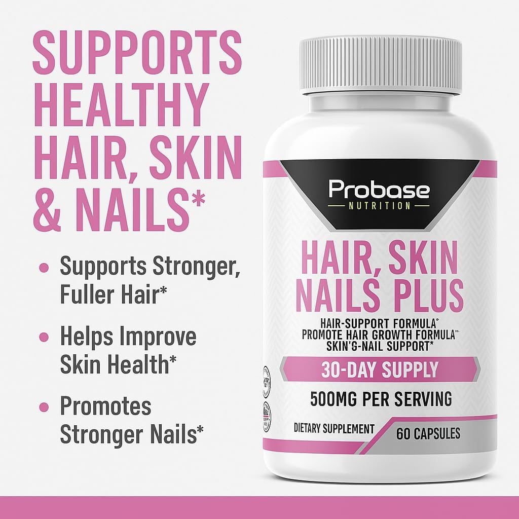 Hair, Skin and Nails Plus 60 Capsules 30-Day Supply