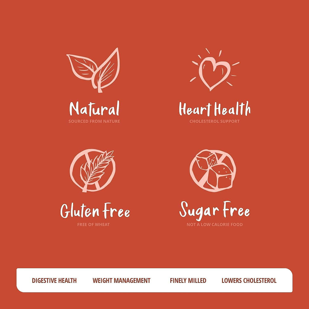 Sugar-Free Psyllium Husk Fiber Powder, Peach Flavored 32 oz