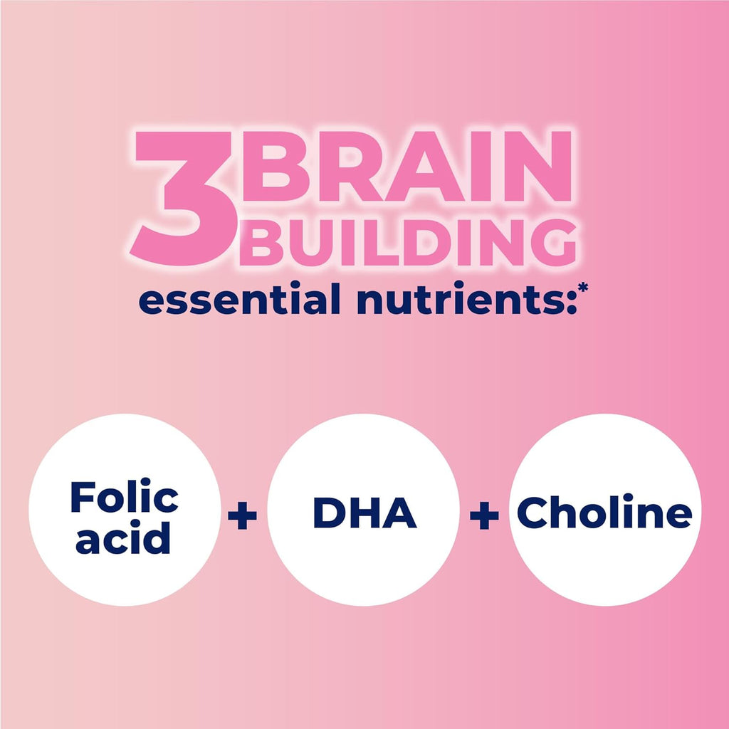 One A Day Womens Prenatal Advanced Complete Multivitamin with Brain Support* with Choline, Folic Acid, Omega-3 DHA & Iron for Pre, During and Post Pregnancy, 30+30 Count (60 Total Set)